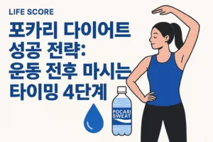 포카리 다이어트 성공 전략: 운동 전후 마시는 타이밍 4단계
